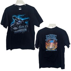 Harley-Davidson Bruce Rossmeyer’s Men’s T-shirt Double Sided Daytona Beach Large